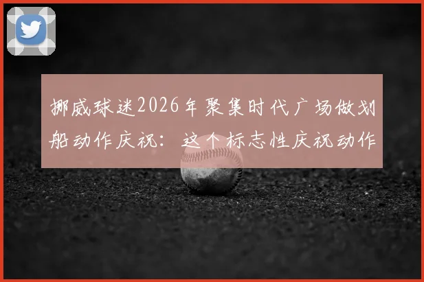 挪威球迷2026年聚集时代广场做划船动作庆祝：这个标志性庆祝动作的含义、起源与模仿教程全解析